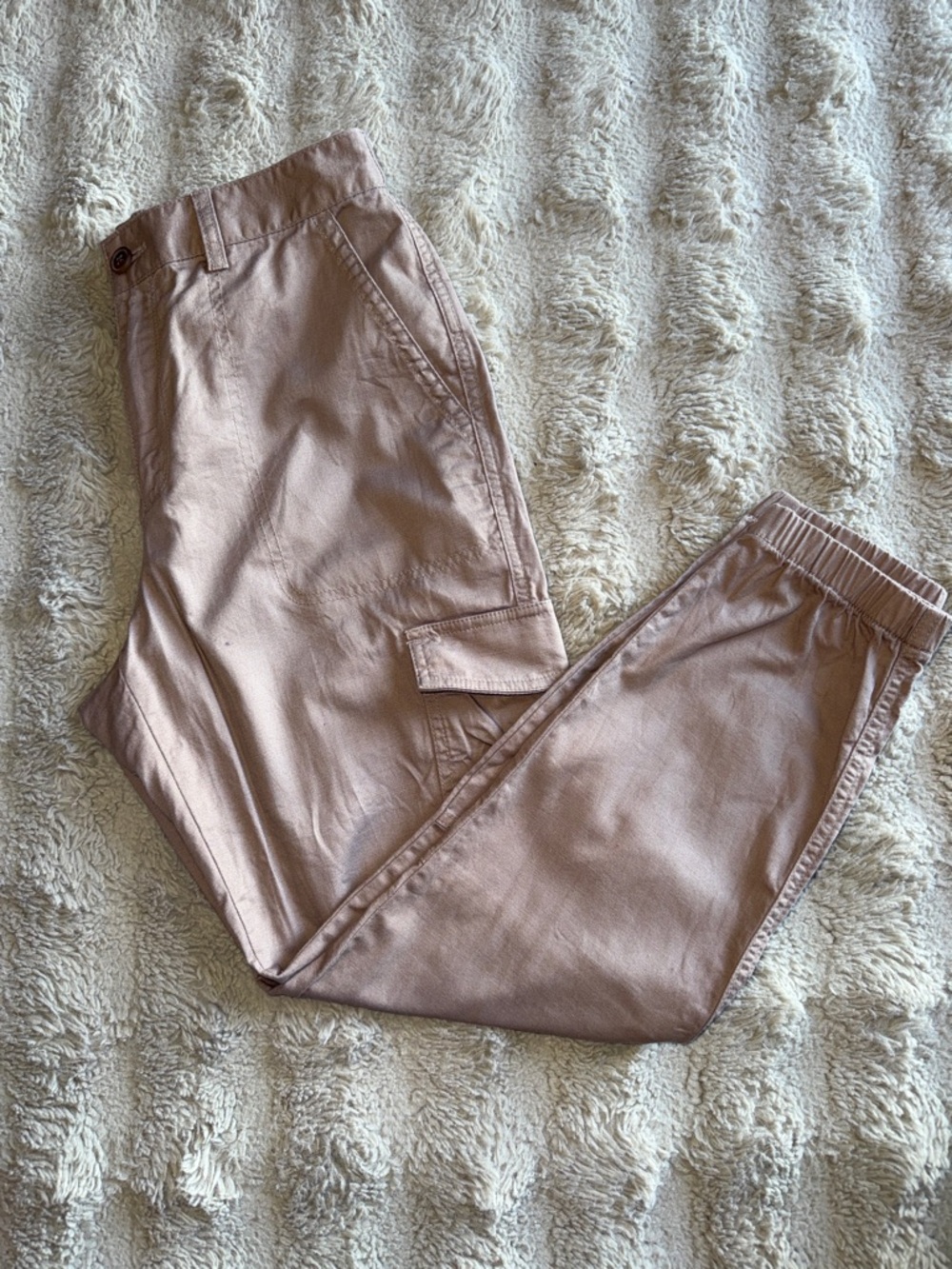 GAP Women's Cargo Jogger Pants - Dusty Rose